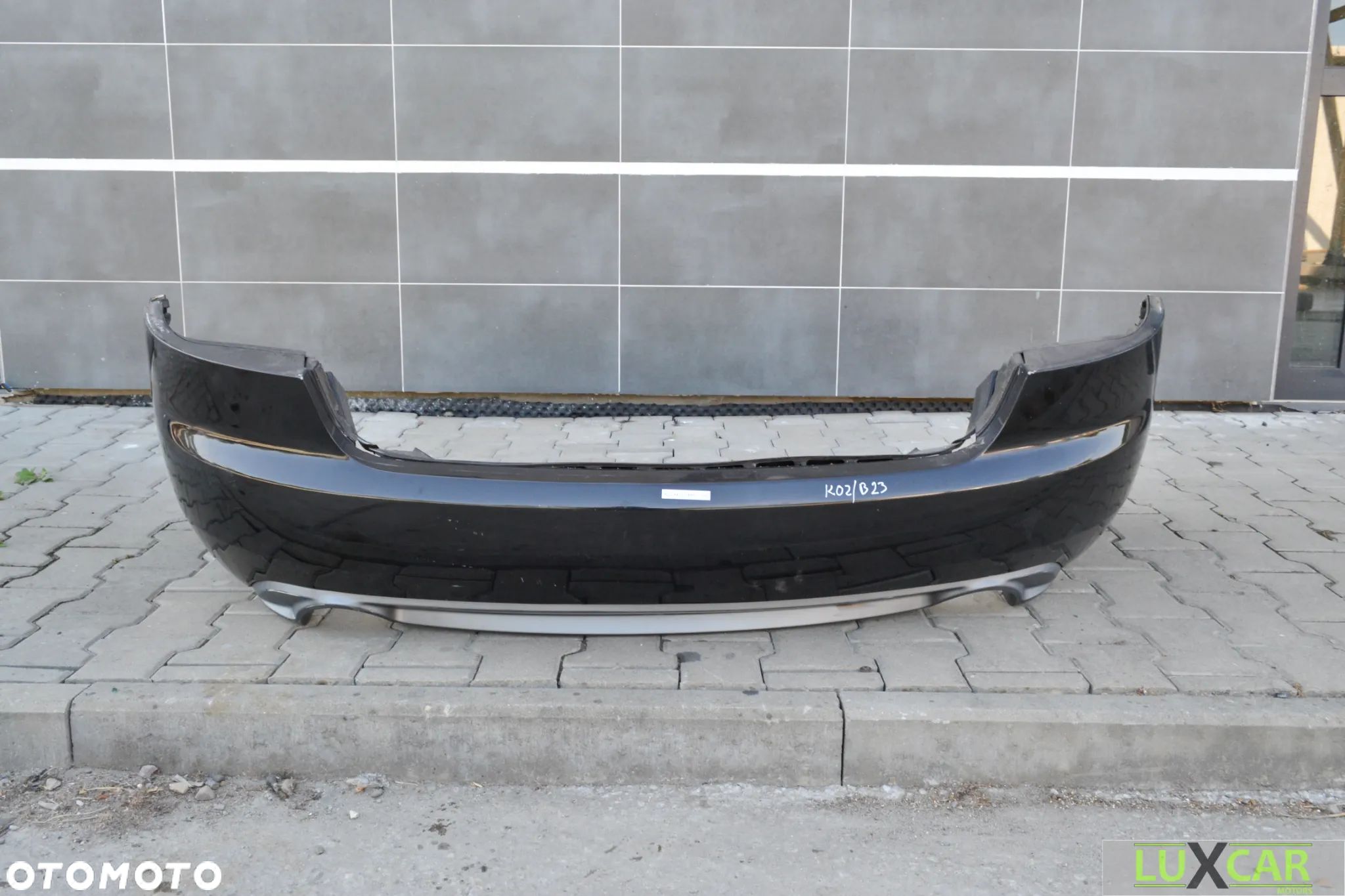 AUDI A4 B7 CABRIO S-LINE ZDERZAK TYŁ TYLNY CZARNY LZ9Y GORLICE K02/B23 - 1