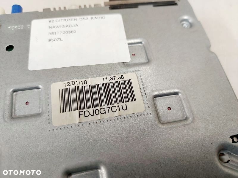 CITROEN DS3 RADIO NAWIGACJA 9817700380 - 4