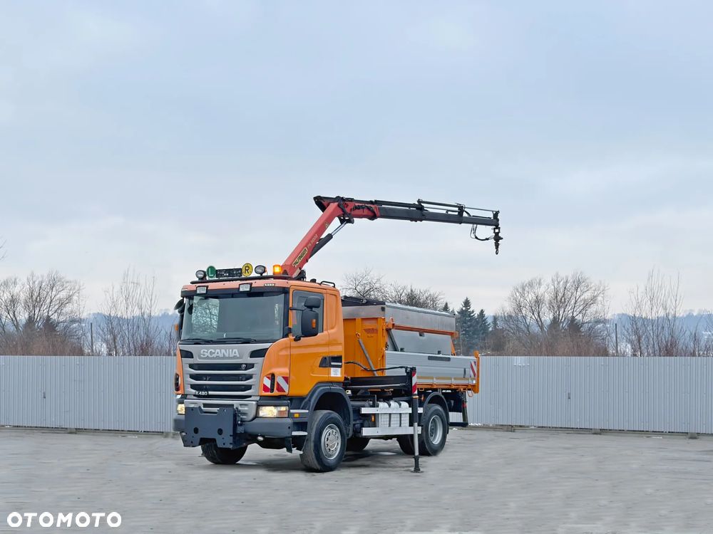 Scania R 420 * SKRZYNIA 4,15 m + PK 11002 + PILOT + PIASKARKA W KOMPLECIE - 3