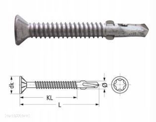 Wkręt podłogowy do naczep przyczep Berner 50 szt