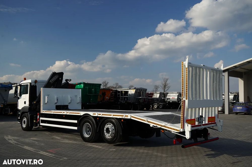 MAN TGS 26.360 / 6X2 / REMORCA AUTO + FASSI F 190A.22 / COMANDE HIDRAULICE / TROLIU / - 3
