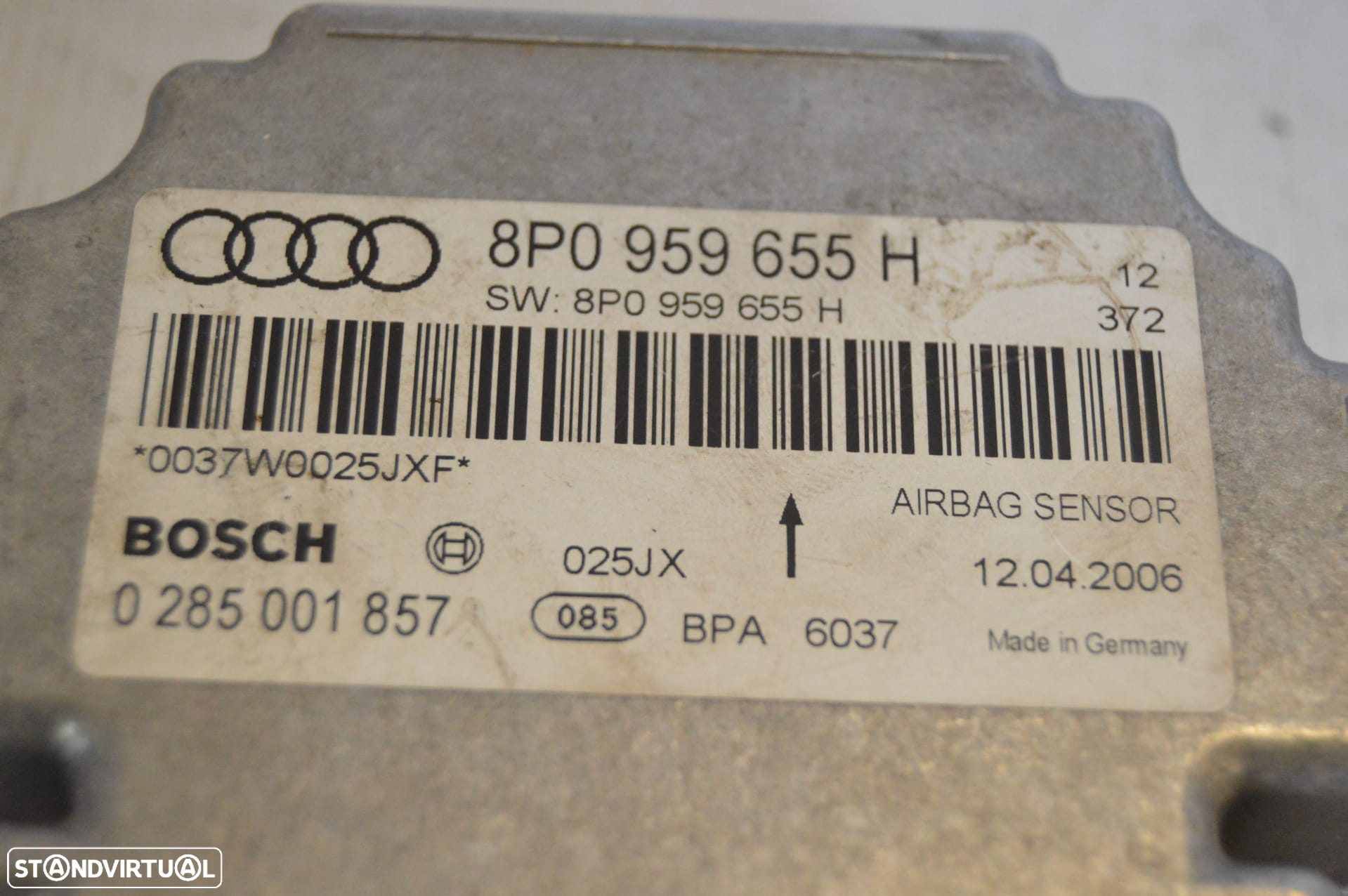 CENTRALINA AIRBAG BOSCH ORIGINAL 8P0959655H 8P0959655 AUDI A3 8P 8PA SPORTBACK 2.0 TDI 170CV BMN - 3