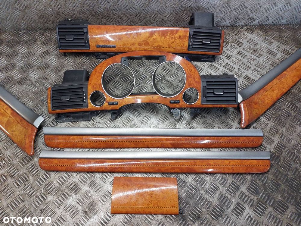 DEKORY LISTWY OZDOBNE KOMPLET AUDI A8 D3 4E0867420 4E0867419 4E0867409 - 4