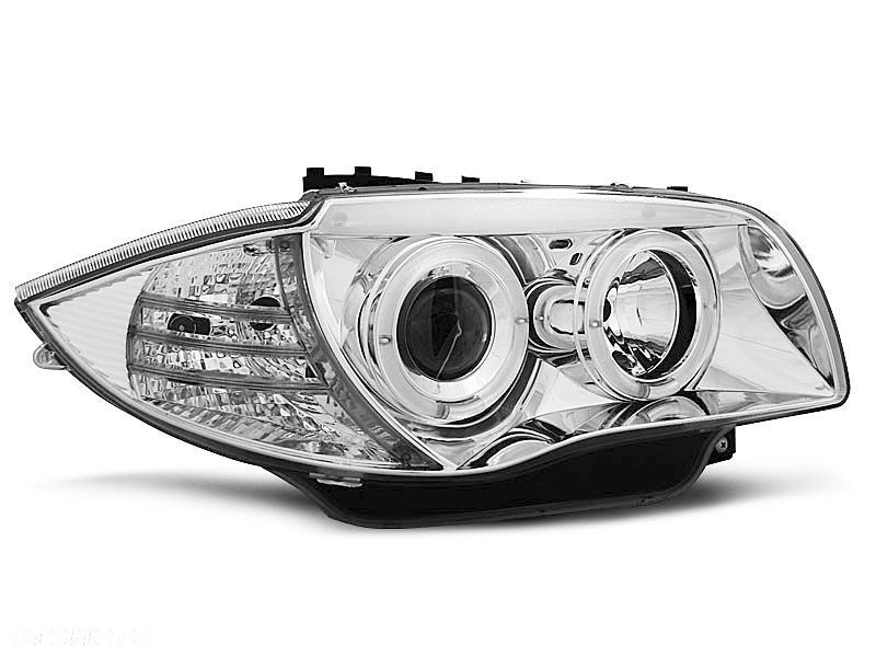Lampy Reflektory Bmw 1 E87 E81 04-11 Ringi Chrome - 1