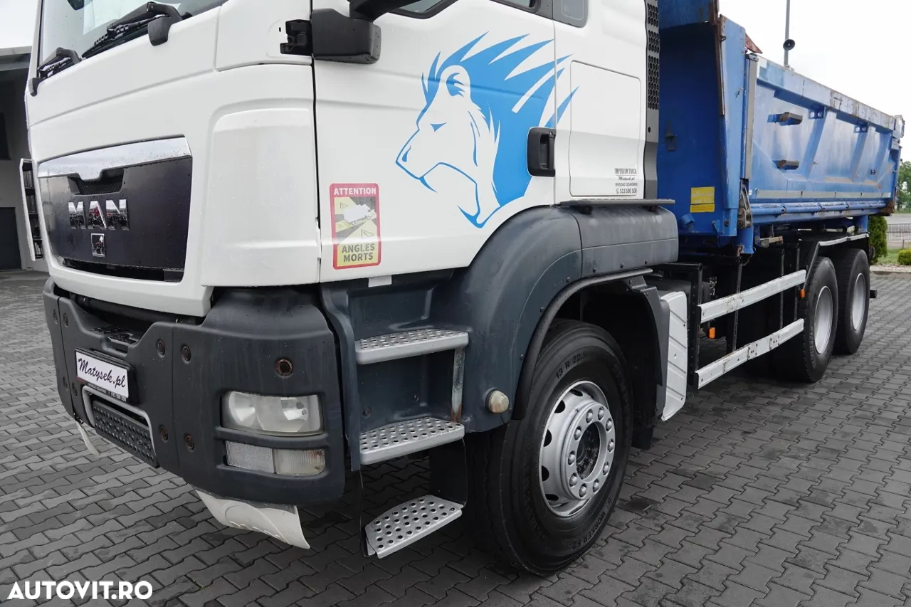 MAN TGS 26.360 / 6x4 / 2 FETE TIPPER / HYDROBRA / BORDMATIC / IMPORTAT - 13