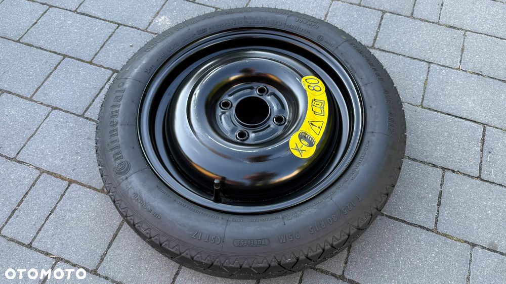 Koło dojazdowe r15 4x108 125/80 Volvo Ford dojazdówka b-max fiesta fusion focus felga - 2