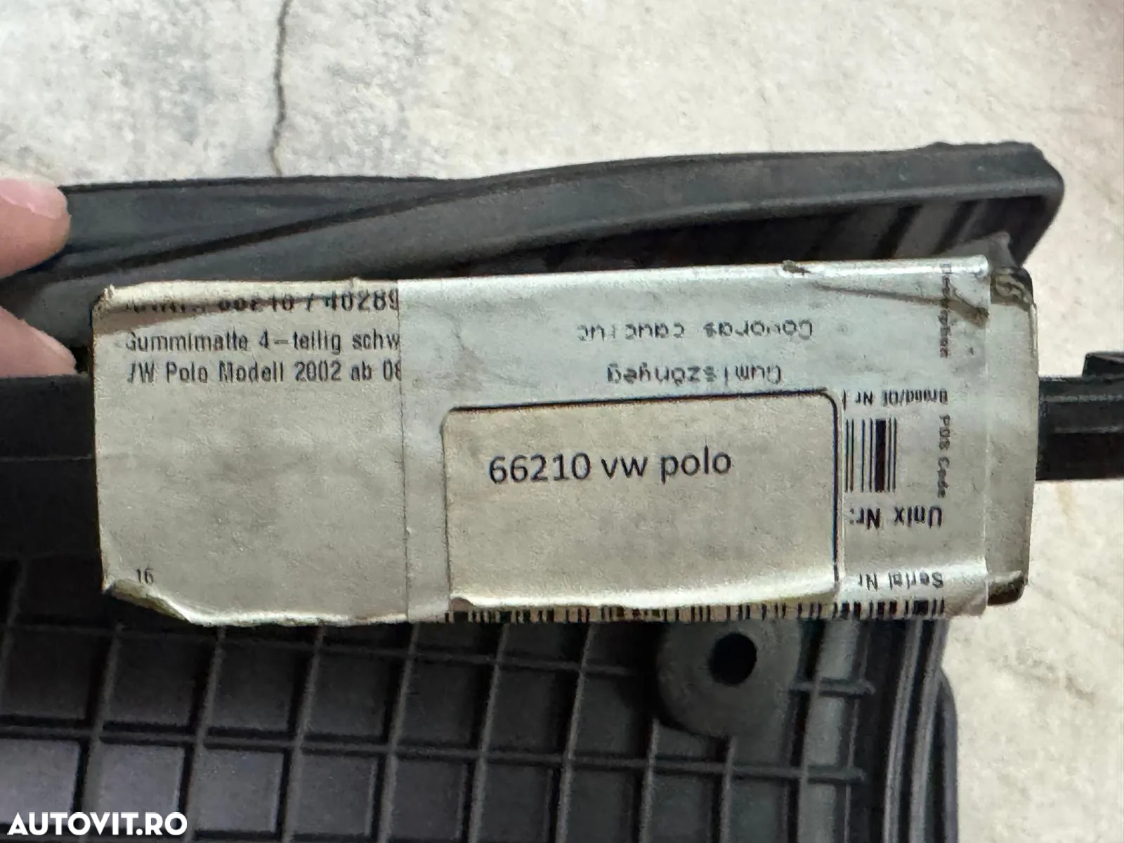 66210 | Covor cauciuc | Volkswagen Polo - 2
