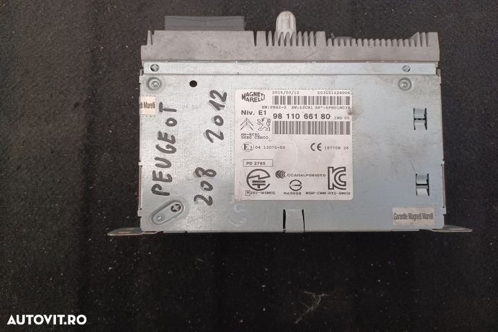 Modul control radio 9811066180 MMI 9811066180 Peugeot 208 1 [2012 - 2 - 4