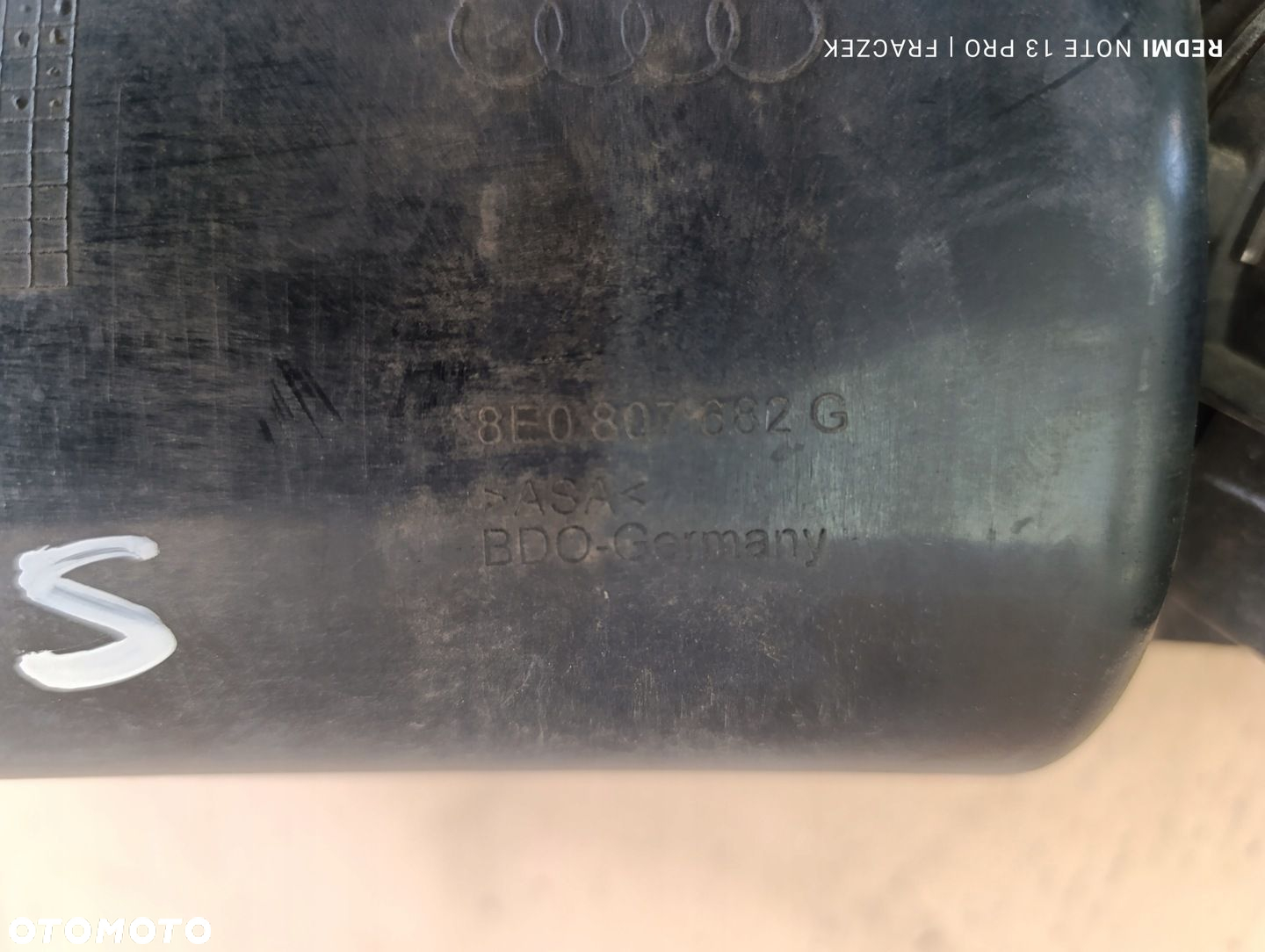Kratka halogen Atrapa Zderzaka Przód Prawa Audi A4 B7 S-line - 9
