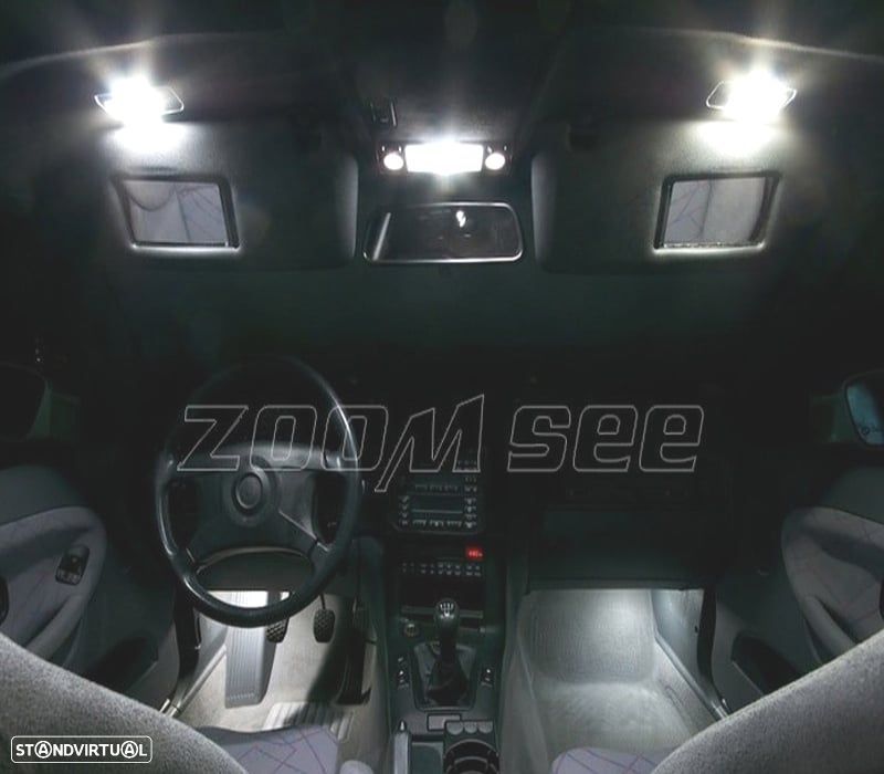 KIT COMPLETO 12 LAMPADAS LED INTERIOR PARA BMW SERIE 3 E36 CONVERTIBLE M3 318I 320I 325I 323I 328I 9 - 6