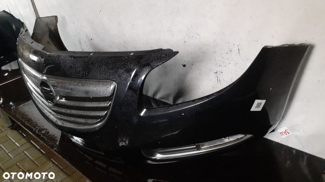 } ZDERZAK PRZÓD PRZEDNI DO OPEL INSIGNIA A 1 I Z20R CZARNY HALOGENY - 3