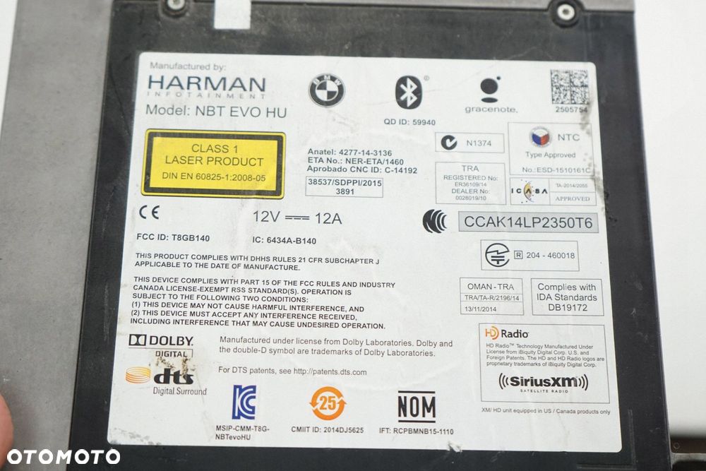 BMW 7 G11 G12 17R RADIO CZYTNIK NAWIGACJI CD DVD 8794112 - 4
