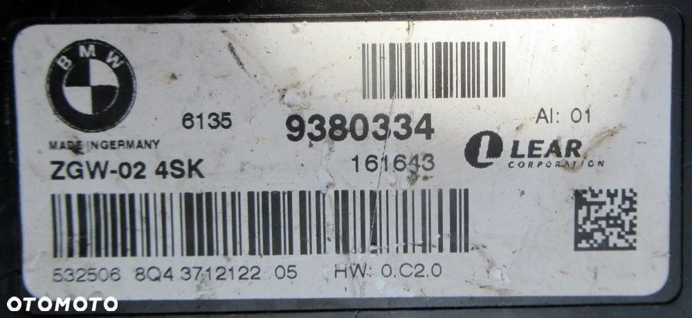 BMW X3 F25 MODUŁ STEROWNIK ECU 9380344 - 4