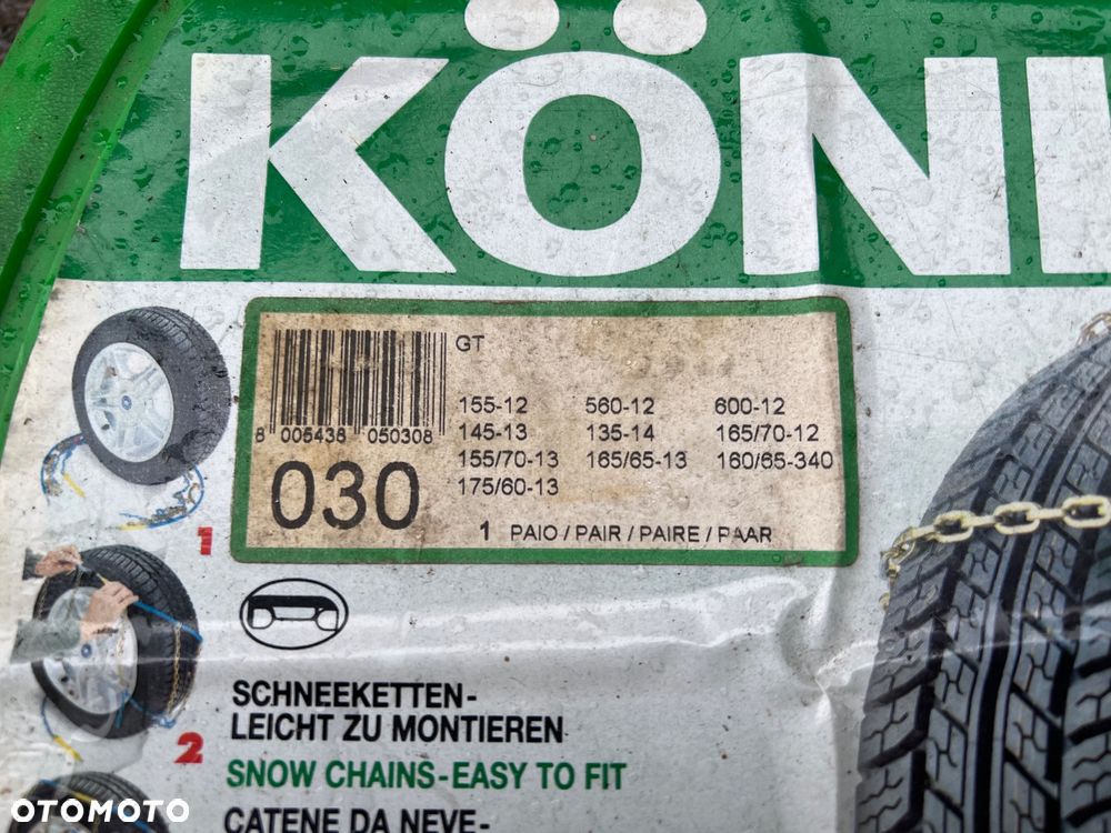 ŁAŃCUCHY ŚNIEGOWE R13 NA OPONY KÖNIG GT030 PARA ŁAŃCUCHÓW - 2