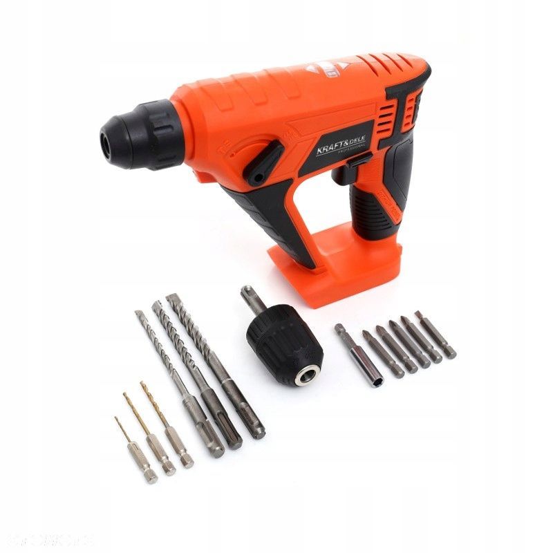 Młot udarowy SDS Plus akumulatorowe KraftDele 6 J 18 W 18 V KD1756 - 1
