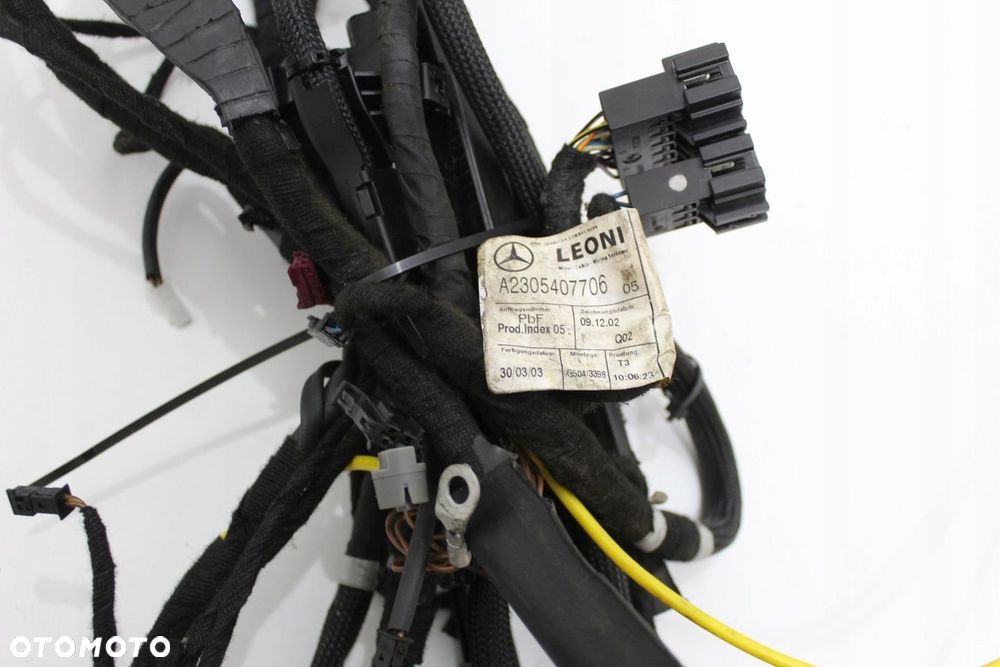 Wiązka cała instalacja tylnej klapy bagażnika i zawiasów Mercedes SL R230 - 14