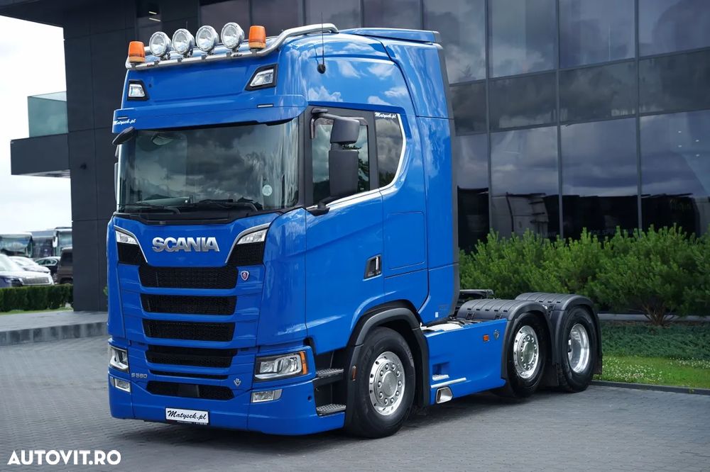 Scania S 580 / V8 / 6x2 / PUSHER / RETARDER / I-PARK COOL / FULL AIRMATIC / JANTE ALIAJ / EURO 6 / - 5