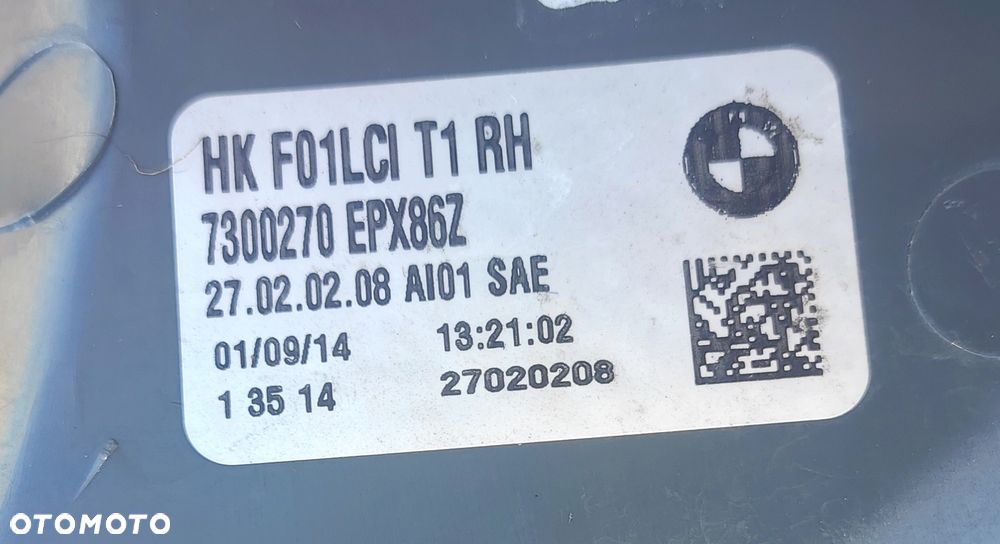 Lampa LED Tył Tylna Prawa W Błotnik BMW 7300270 USA F01 F02 LIFT LCI - 2