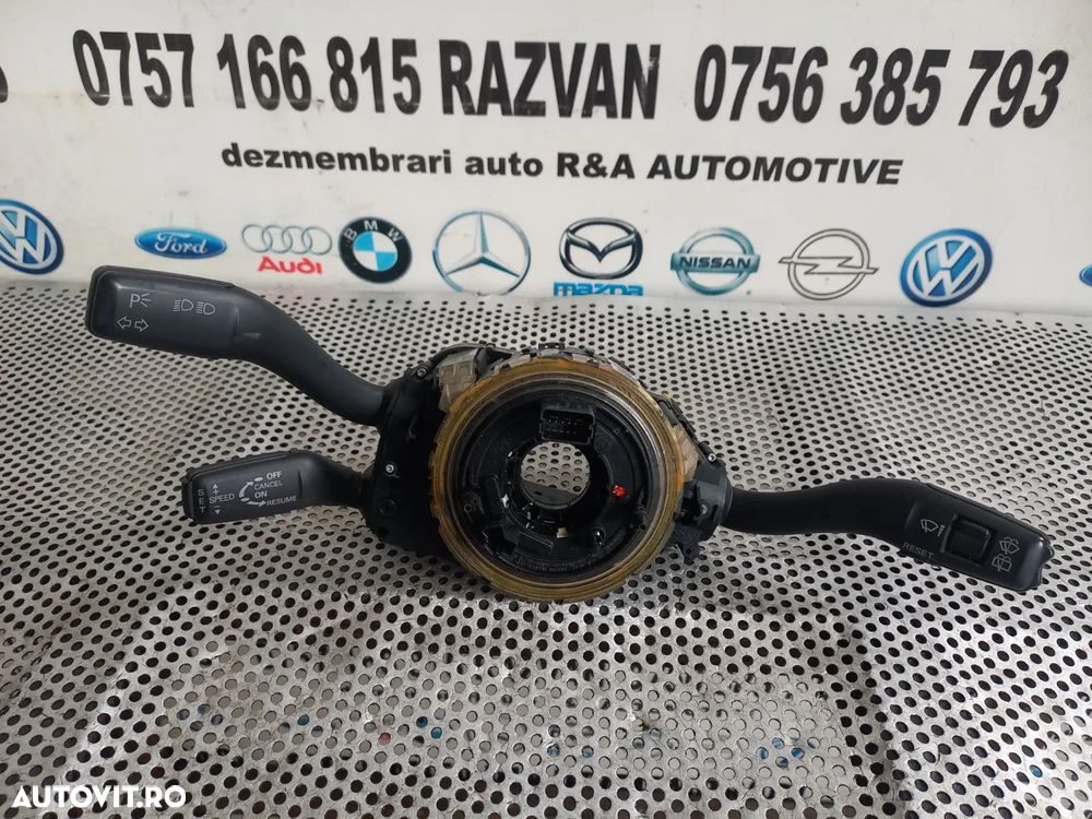Ansamblu Banda Spira Spirala Volan Airbag Maneta Semnalizare Stergatoare Tempomat Audi Q7 4L Cod 4F - 2