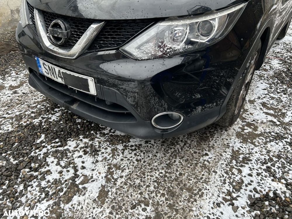 Bara fata Nissan Qashqai J11 2013 - 2017 NEGRU (1197) model fara spalatoare far - 2