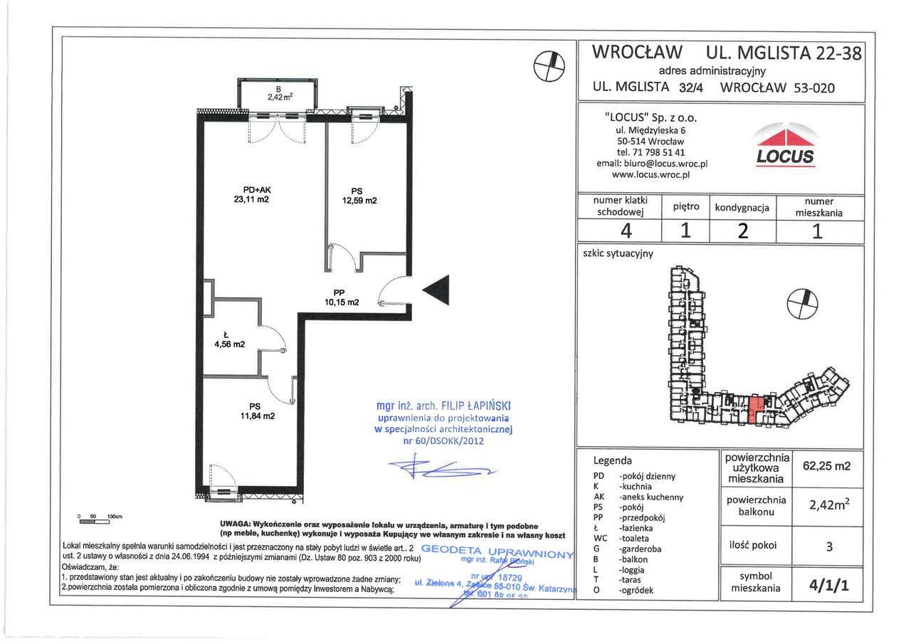 Piękny 3-pokojowy apartament przy Parku Krzyckim