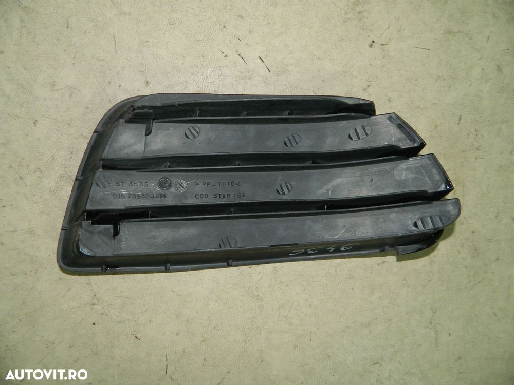 Grila bara fata partea stanga, Fiat Punto, 2003, 2004, 2005, 2006,, 735320214 - 6