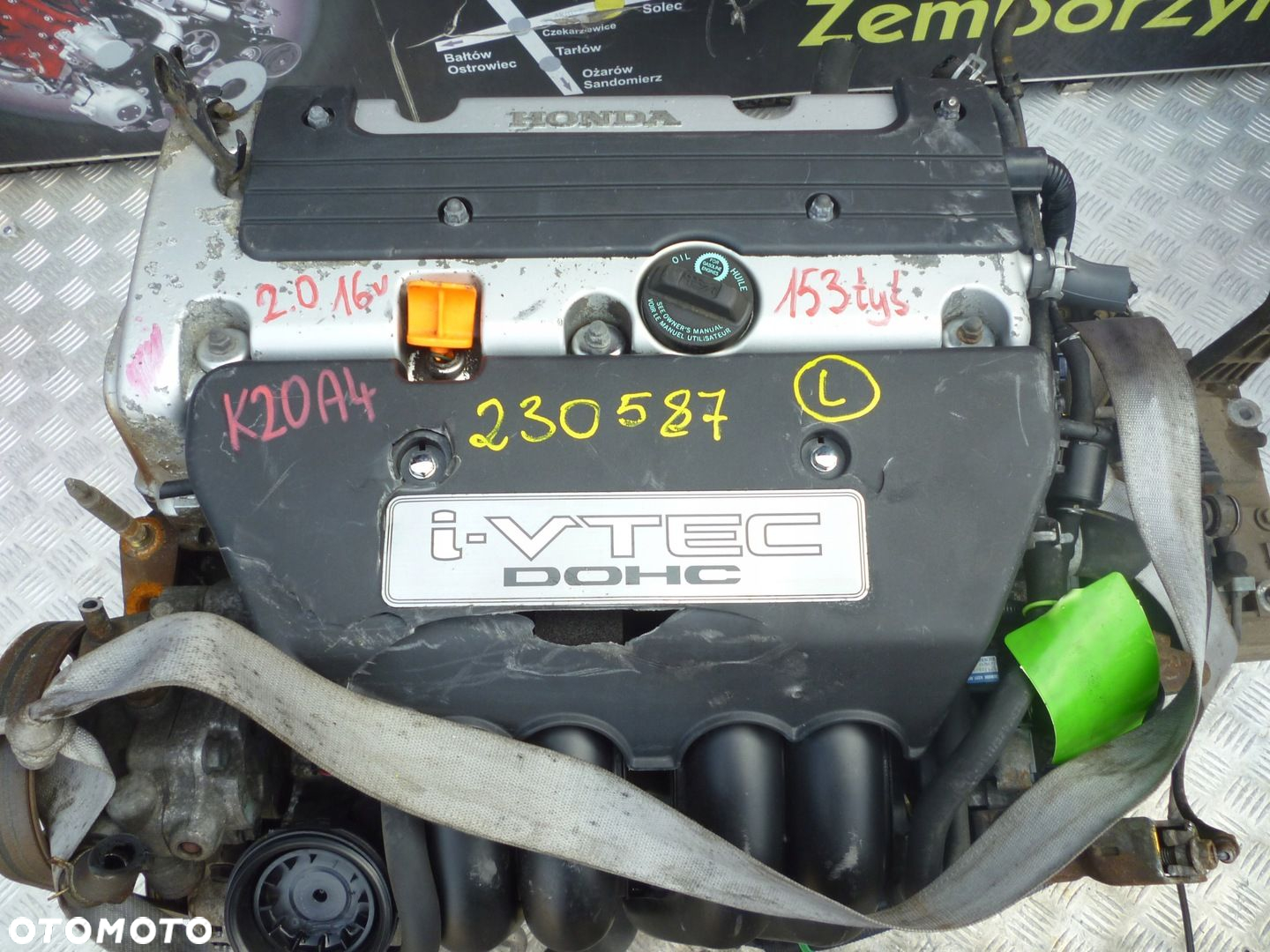 SILNIK HONDA CR-V 2.0 16V K20A4 153 TYS - 2