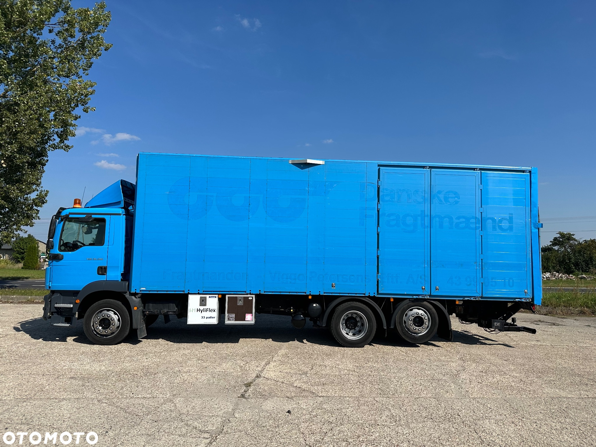 MAN TGM 26.290  KONTENER 33 PALETY  ORG. 275 TYS KM -dl 8.50m - 5