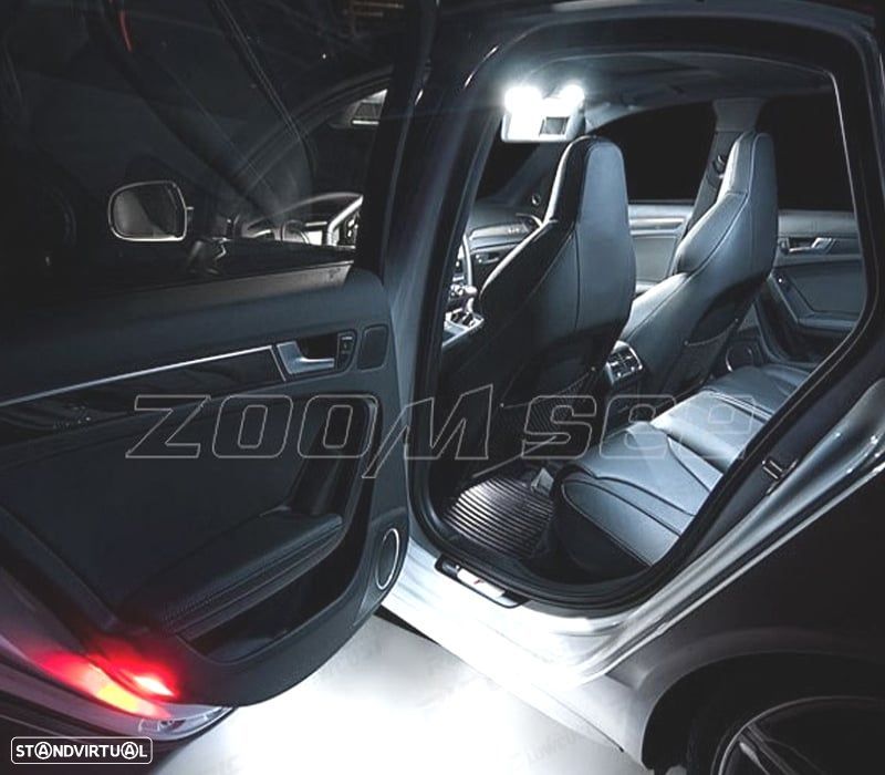 KIT COMPLETO 13 LAMPADAS LED INTERIOR PARA AUDI A4 B8 S4 - 4