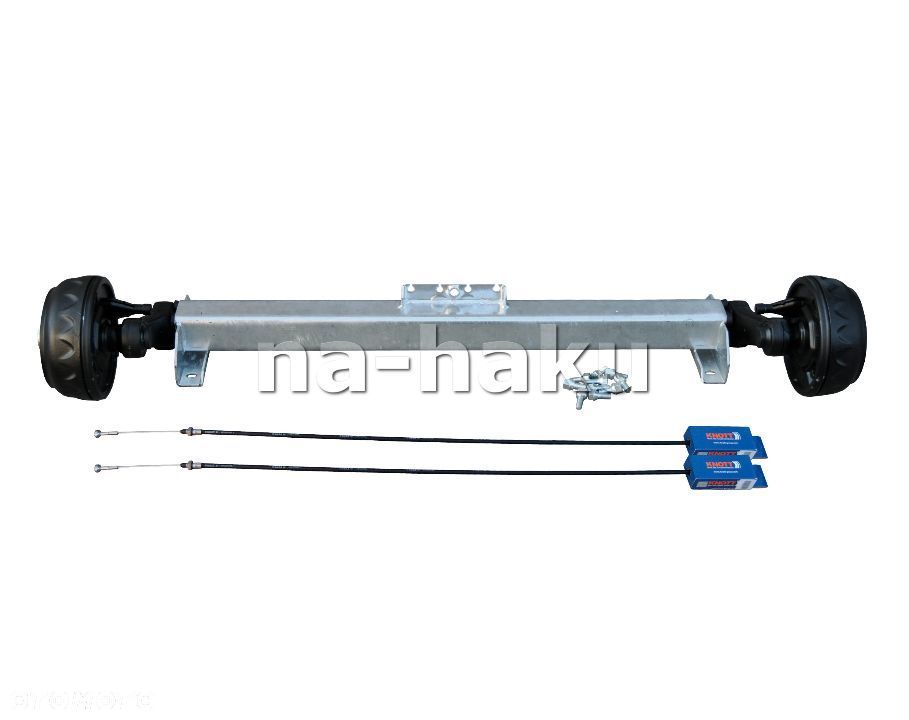 Oś hamowana KNOTT 1200mm 1350kg 5x112 lub 4x100 przyczepy lawety - 1