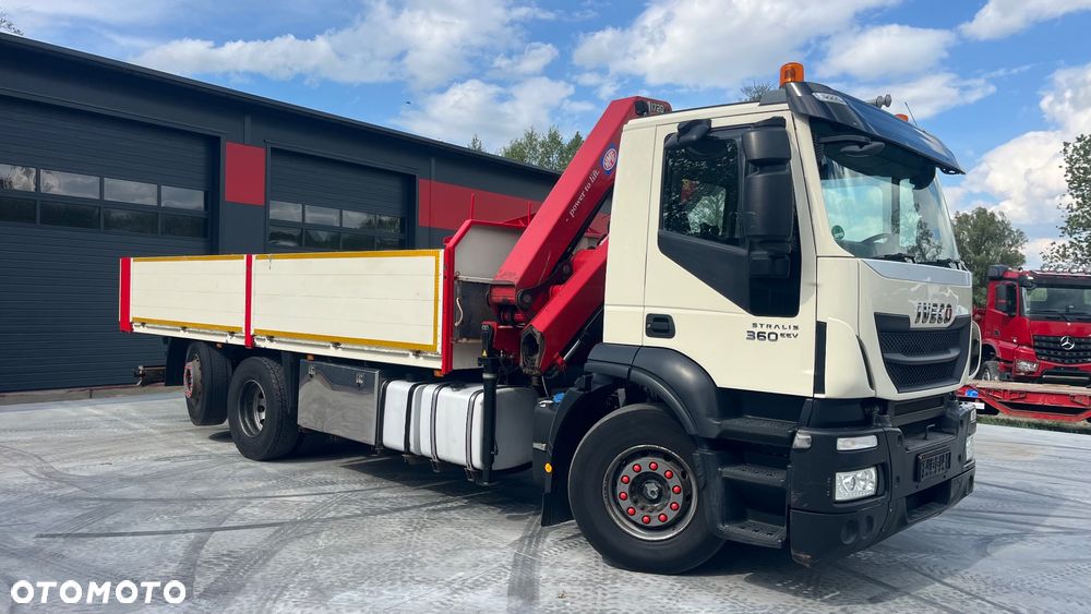 Iveco Stralis EEV 6x2 HMF 1720 K4 Ster Radiowe 2013 Rok Top Stan Os Skrętna Podwieszana Zabudowa Burtowa Platforma (Palfinger Hiab Fassi) - 16