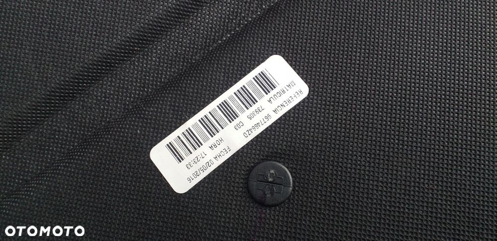 citroen c4 ii grand picasso 13- wykładzina dywan bagażnika 9677826677 - 2