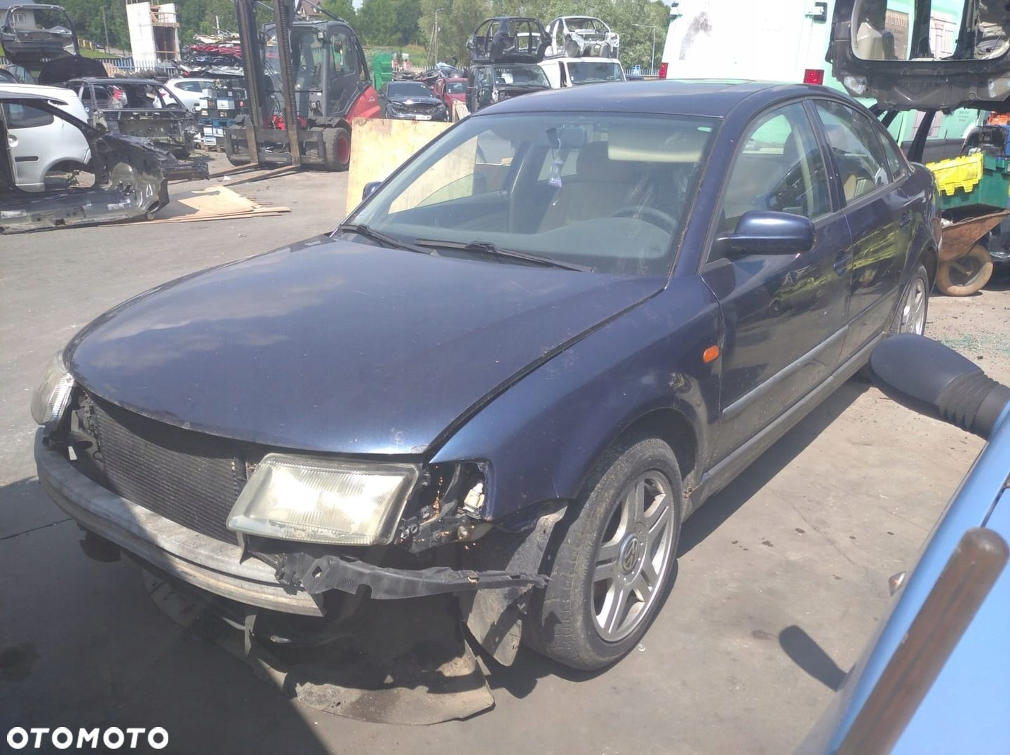 VW PASSAT B5 96- MASKA POKRYWA SILNIKA GRANATOWA LN5Y - 15