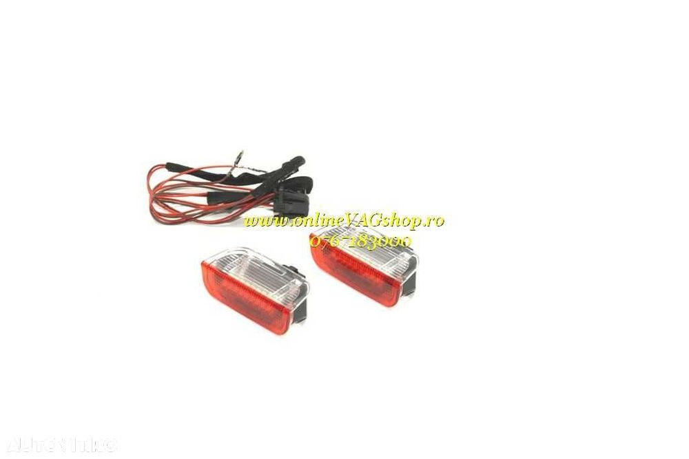 Lampi LED lumina rosie/alba avertizare usi VW Golf 5, Golf 6, Passat - 3