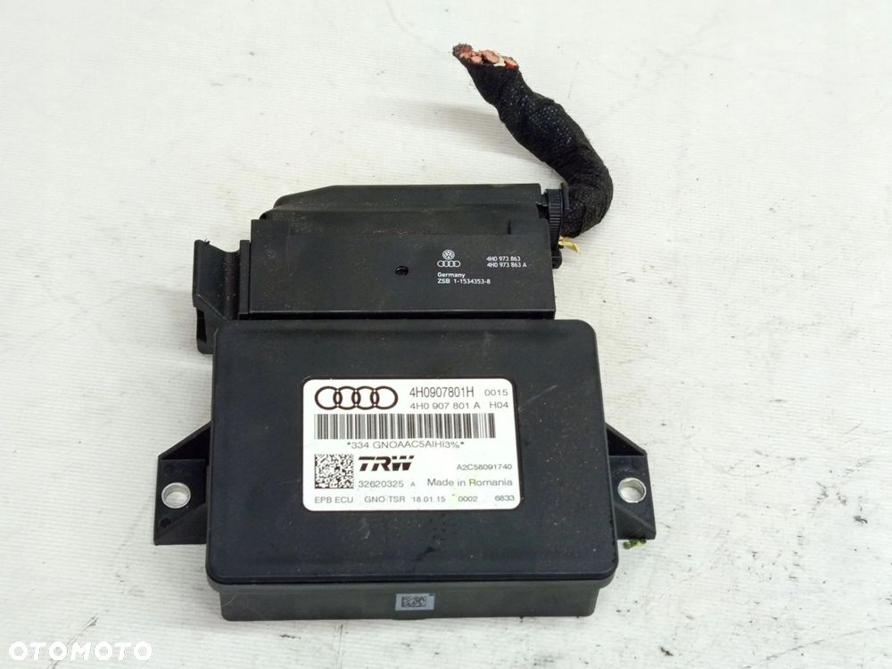 MODUŁ STEROWNIK HAMULCA RĘCZNEGO AUDI A6 C7 4H0907801H - 1