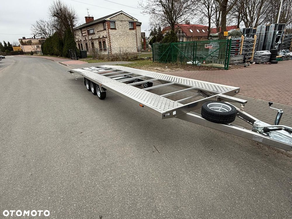 Gala BBG Laweta Gala Taurus 8535AL raz łamana 8,5x2,05m ALUMINIOWA 3 osie DMC 3500kg koła 195r13c super lekka dostawa MOTOMUS - 1