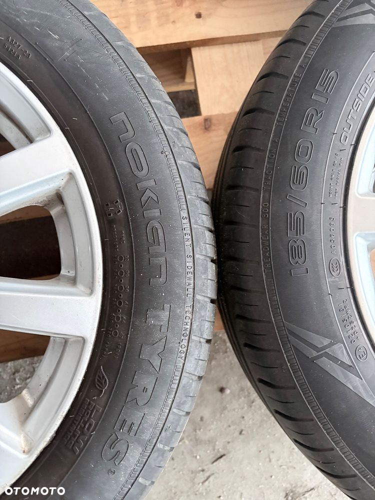 Komplet kół z felgami aluminiowymi i oponami letnimi R15 - stan BARDZO DOBRY !!! - 6