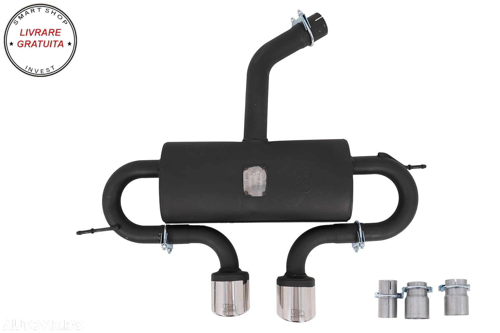 Prelungire Bara Spate cu Sistem de evacuare Catback VW Golf 5 V (2003-2007) R32 Lo- livrare gratuita - 9