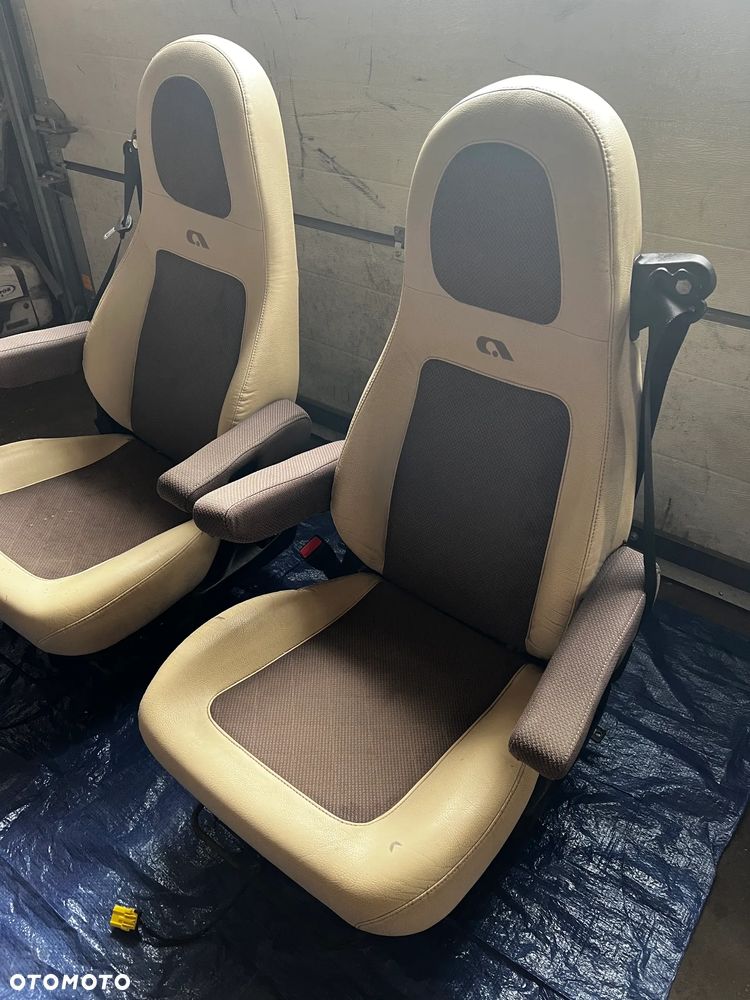 FOTELE KAMPER CAMPER OBROTOWE AGUTI FIAT PEUGEOT SKÓRA + MATERIAŁ ORYGINAŁ CENA W OPISIE - 5