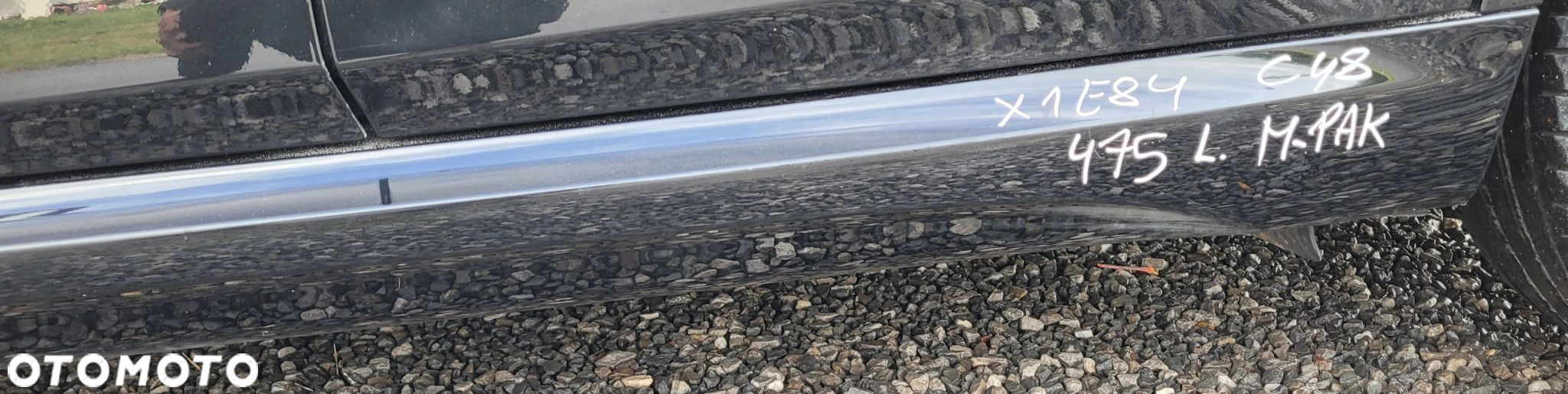 LISTWA NAKŁADKA PROGOWA LEWA M PAKIET BMW X1 E84 475 BLACK SAPPHIRE C48 - 4