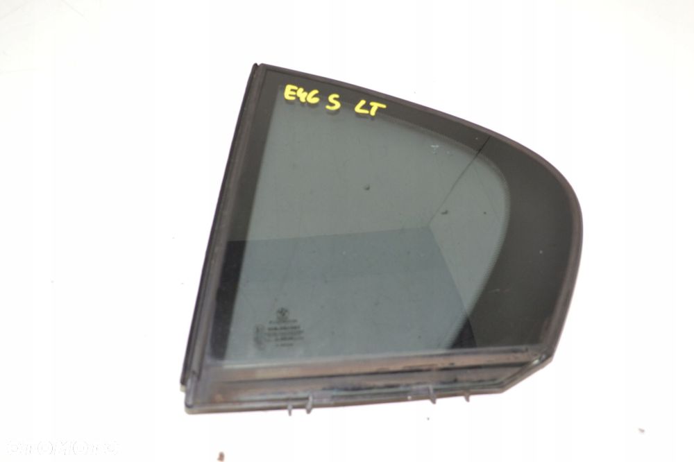 BMW E46 SEDAN SZYBA DRZWI TRÓJKĄT LEWY TYŁ LEWA TYLNA - 1