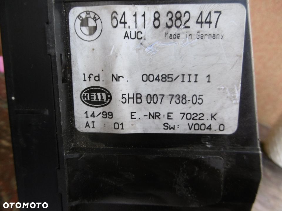 Panel sterownia klimatyzacji BMW E46 5HB007738-05 - 4