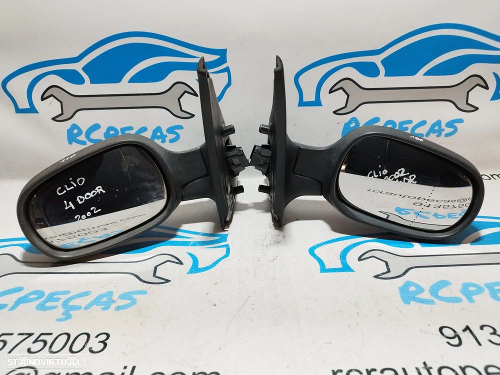 ESPELHO RETROVISOR ESQUERDO DIREITO RENAULT CLIO II 2 MK2 8200163300 8200163302 ELETRICO AQUECIDO ESPELHOS RETROVISORES - 2