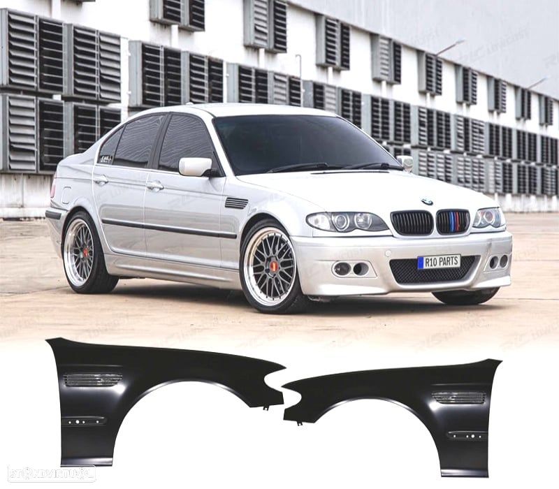 KIT 2 GUARDA-LAMAS BMW E46 01-05 LOOK M3 - 1