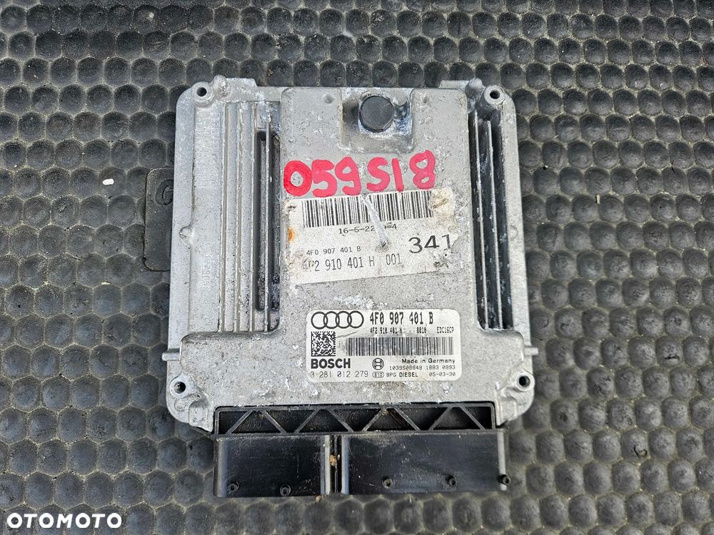 Komputer 4F0907401B 4F2910401H 0281012279 Moduł Sterownik Silnika Silnik 2.7 TDI V6 Diesel Audi A6 C6 Europa Manual Skrzynia - 1