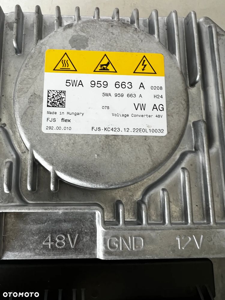 AUDI VW SKODA PRZETWORNICA PRĄDU AUDI VW SKODA PRZETWORNICA PRĄDU 5WA959663A - 3