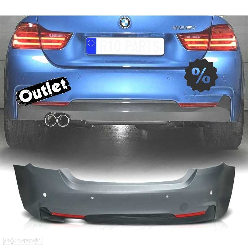 C010008C4 PÁRA-CHOQUES TRASEIRO BMW F32 F33 13- LOOK M PDC - 1