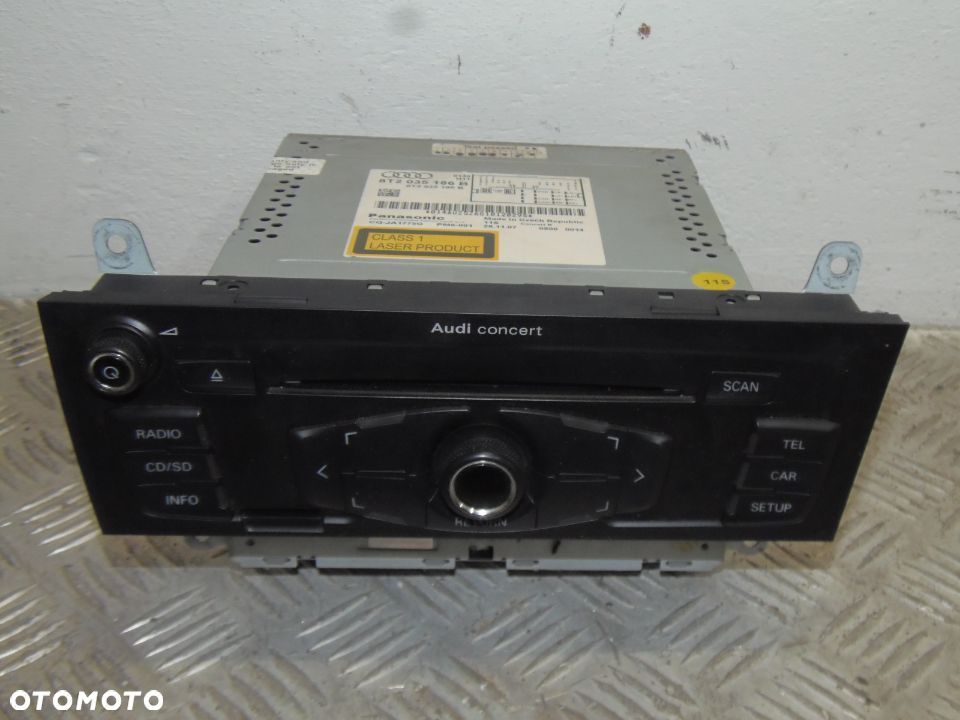 RADIO CD CONCERT 8T2035186B AUDI A4 B8 A5 8T Q5 - 1