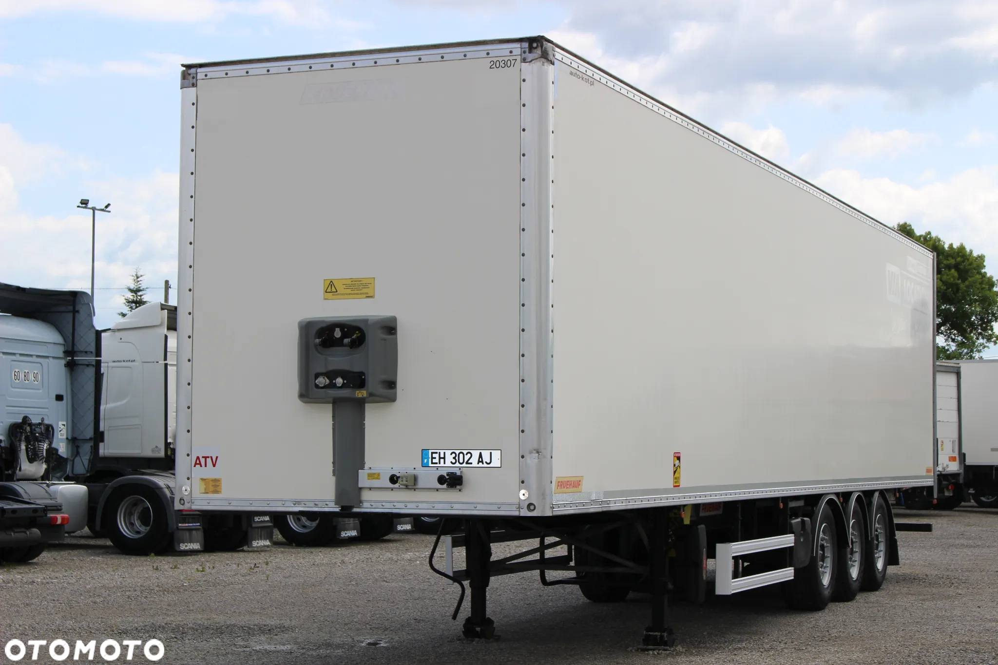 Fruehauf KONTENER /OŚ PODNOSZONA/Doppelstock/ OSIE SAF/ *SERWIS FR*/IDEALNY STAN / - 5