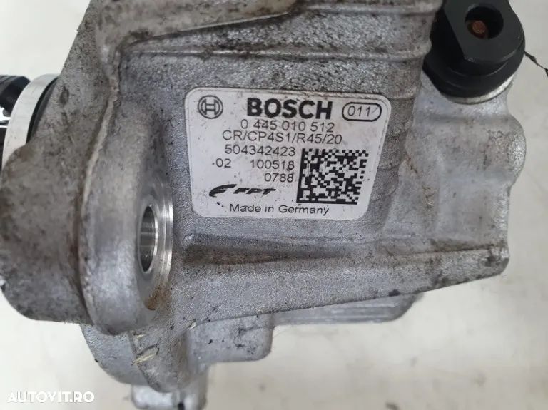 Pompa Injectie Fiat Ducato / Iveco daily  / Citroen Jumper / Peugeot Boxer 3.0 JTD Euro 5 2011 2012 2013 2014 2015  0445010512  0445010559  504342423  0445010545 - 2